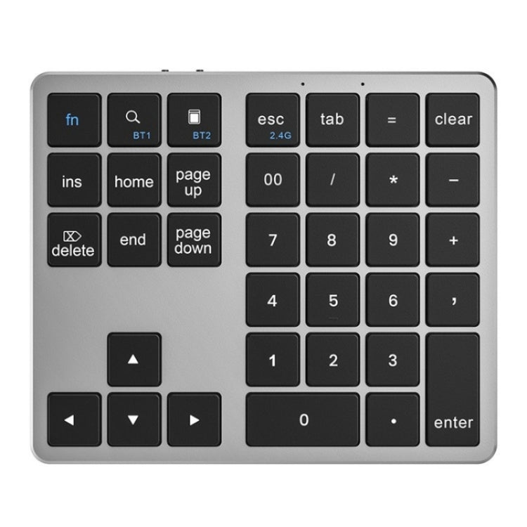 K-35 Computer Laptop Keyboard 35-Keys Tablet Accessories Bluetooth Keypad(Black Gray) - Wireless Keyboard by PMC Jewellery | Online Shopping South Africa | PMC Jewellery | Buy Now Pay Later Mobicred