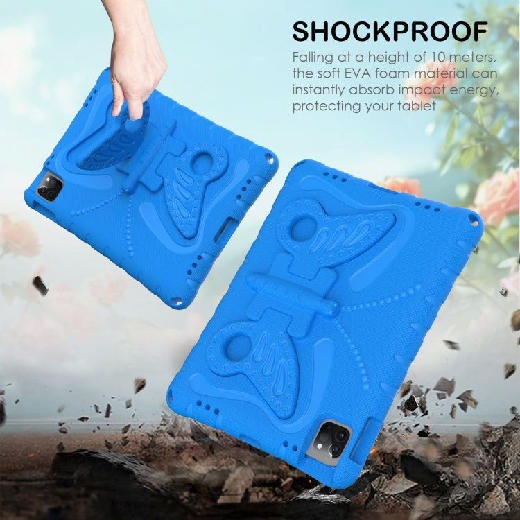 For iPad Air 11 2024 Butterfly Bracket EVA Shockproof Tablet Case(Blue) - iPad Air 11 2024 Cases by PMC Jewellery | Online Shopping South Africa | PMC Jewellery | Buy Now Pay Later Mobicred