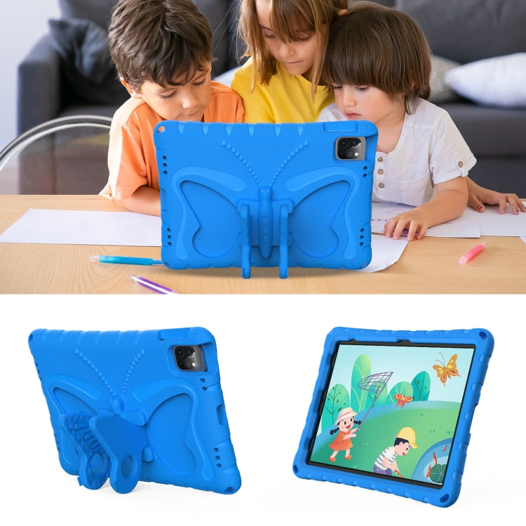 For iPad Air 11 2024 Butterfly Bracket EVA Shockproof Tablet Case(Blue) - iPad Air 11 2024 Cases by PMC Jewellery | Online Shopping South Africa | PMC Jewellery | Buy Now Pay Later Mobicred