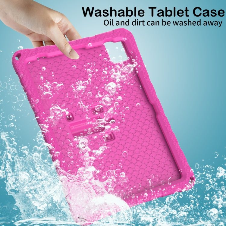 For iPad Pro 11 2024 Butterfly Bracket EVA Shockproof Tablet Case(Rose Red) - iPad Pro 11 2024 Cases by PMC TechLife | Online Shopping South Africa | PMC TechLife | Buy Now Pay Later Mobicred