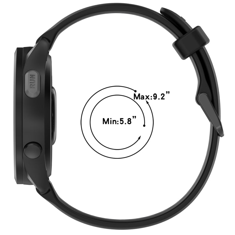For Huawei Watch 3 22mm Two Color Textured Silicone Watch Band(Grey+Black) - Watch Bands by PMC TechLife | Online Shopping South Africa | PMC TechLife
