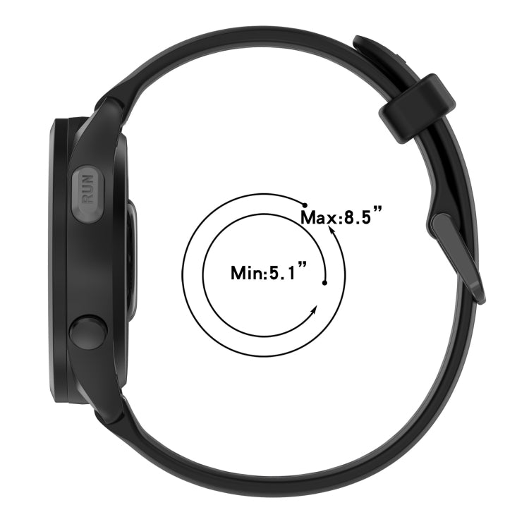 For Garmin Active S 18mm Two Color Textured Silicone Watch Band(Yellow+Black) - Watch Bands by PMC TechLife | Online Shopping South Africa | PMC TechLife