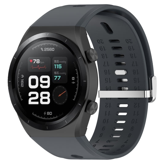 For Xiaomi Watch H1 Blood Pressure Watch Silicone Watch Band(Dark Grey) - Watch Bands by PMC Jewellery | Online Shopping South Africa | PMC Jewellery