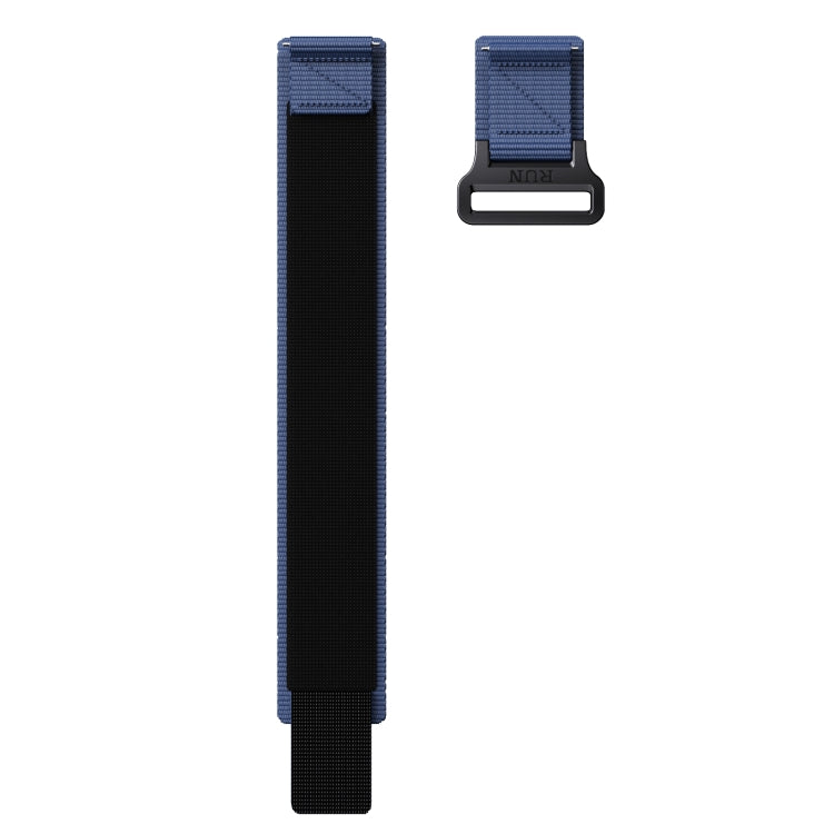 22mm Two Color Nylon Canvas Hook And Loop Fastener Watch Band(Blue+Red) - free shipping - PMC TechLife - Order now!
