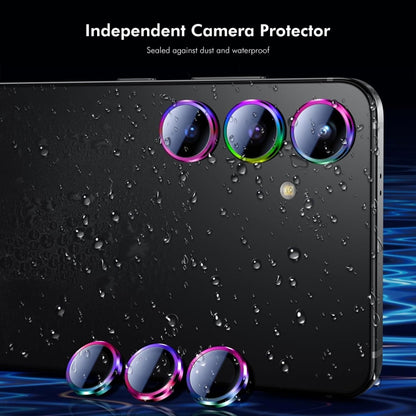 For Samsung Galaxy S24 5G ENKAY Hat-Prince AR 9H Rear Lens Aluminium Alloy Tempered Glass Film(Colorful) - Galaxy S24 5G Tempered Glass by ENKAY | Online Shopping South Africa | PMC Jewellery | Buy Now Pay Later Mobicred