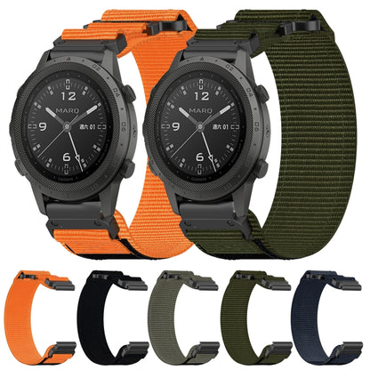 For Garmin MARQ Golfer Gen 2 22mm Nylon Hook And Loop Fastener Watch Band(Grey) - Watch Bands by PMC Jewellery | Online Shopping South Africa | PMC Jewellery