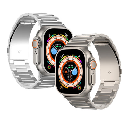 For Apple Watch SE 2022 44mm I-Shaped Titanium Watch Band(Sliver) - Watch Bands by PMC Jewellery | Online Shopping South Africa | PMC Jewellery