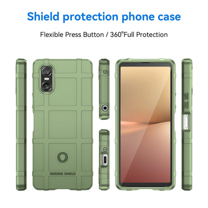 For Sony Xperia 10 VI Full Coverage Shockproof TPU Phone Case(Army Green) - Sony Cases by PMC Jewellery | Online Shopping South Africa | PMC Jewellery | Buy Now Pay Later Mobicred