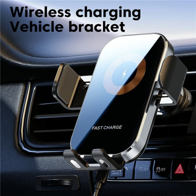 X12 Car Air Vent Touch Sensing Wireless Phone Charger Holder(Silver) - Wireless Charging Pads by PMC Jewellery | Online Shopping South Africa | PMC Jewellery | Buy Now Pay Later Mobicred