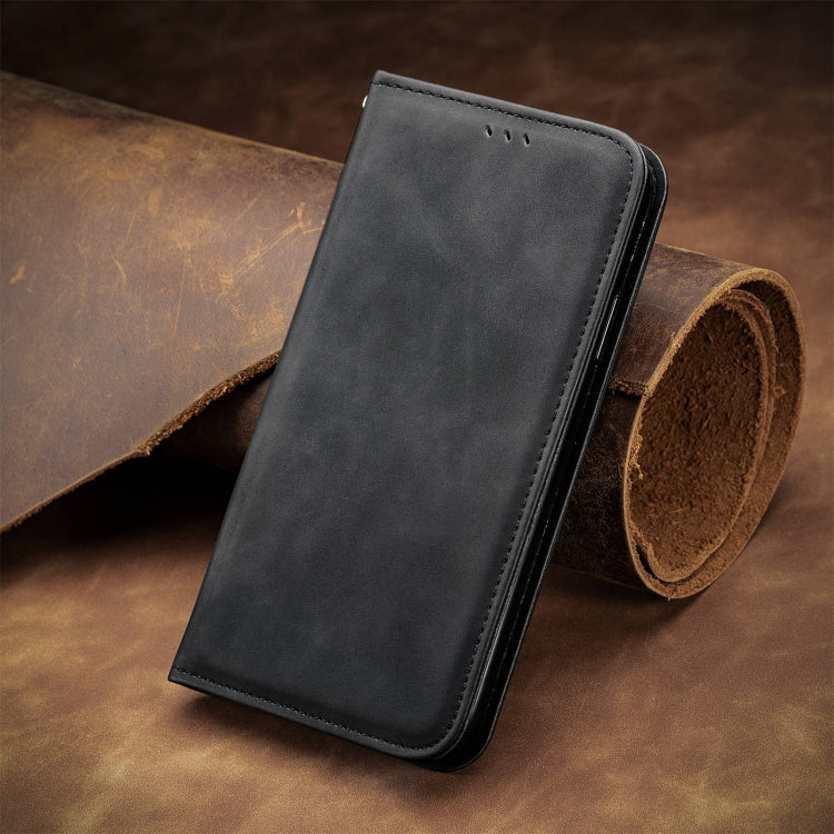 For Google Pixel 9 Retro Skin Feel Magnetic Flip Leather Phone Case(Black) - Google Cases by PMC TechLife | Online Shopping South Africa | PMC TechLife | Buy Now Pay Later Mobicred