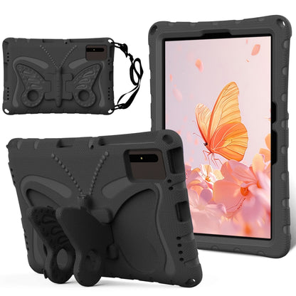 For Samsung Galaxy Tab S9 11 X710 Butterfly Bracket EVA Shockproof Tablet Case(Black) - Other Galaxy Tab PC by PMC Jewellery | Online Shopping South Africa | PMC Jewellery | Buy Now Pay Later Mobicred