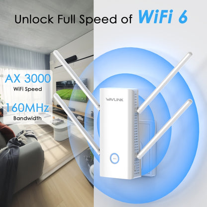 Wavlink WN583AX3 AX3000 Dual Band WiFi Repeater/AP/Router/Mesh Mode WiFi Extender, Plug:EU Plug - Wireless Routers by WAVLINK | Online Shopping South Africa | PMC Jewellery | Buy Now Pay Later Mobicred