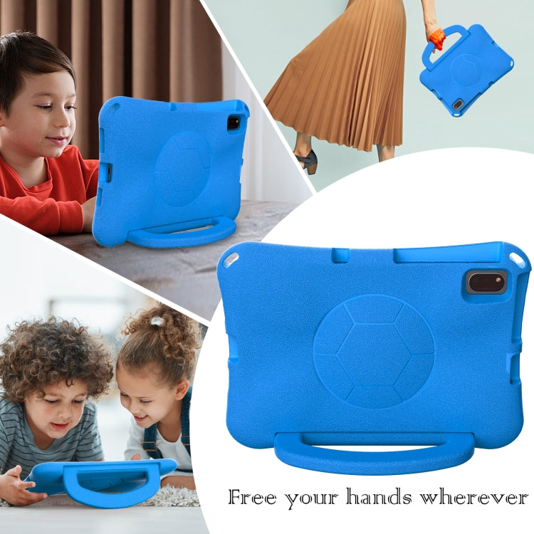 For Lenovo Tab K10 TB-X6C6F 10.3 Handle Football Shaped EVA Shockproof Tablet Case(Blue) - free shipping - PMC TechLife - Order now!