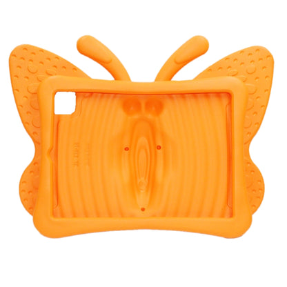 For iPad Air 11 2024 Butterfly Bracket Kids EVA Shockproof Tablet Case(Orange) - iPad Air 11 2024 Cases by PMC Jewellery | Online Shopping South Africa | PMC Jewellery | Buy Now Pay Later Mobicred