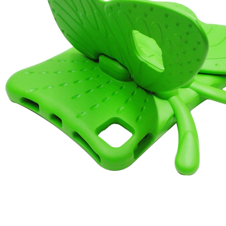 For iPad Air 11 2024 Butterfly Bracket Kids EVA Shockproof Tablet Case(Green) - iPad Air 11 2024 Cases by PMC TechLife | Online Shopping South Africa | PMC TechLife | Buy Now Pay Later Mobicred