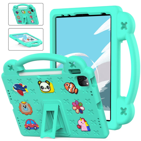 For iPad Air 11 2024 Handle Kickstand Children EVA Shockproof Tablet Case(Mint Green) - iPad Air 11 2024 Cases by PMC Jewellery | Online Shopping South Africa | PMC Jewellery | Buy Now Pay Later Mobicred