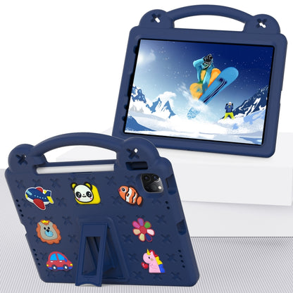 For iPad Air 11 2024 Handle Kickstand Children EVA Shockproof Tablet Case(Navy Blue) - iPad Air 11 2024 Cases by PMC Jewellery | Online Shopping South Africa | PMC Jewellery | Buy Now Pay Later Mobicred