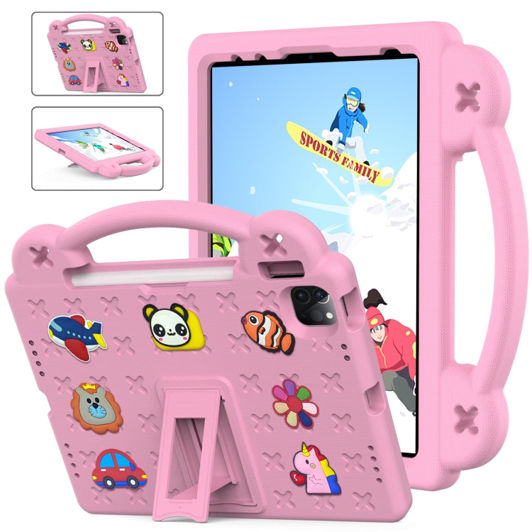 For  iPad Pro 11 2024 Handle Kickstand Children EVA Shockproof Tablet Case(Pink) - iPad Pro 11 2024 Cases by PMC Jewellery | Online Shopping South Africa | PMC Jewellery | Buy Now Pay Later Mobicred