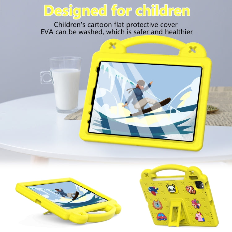 For  iPad Pro 11 2024 Handle Kickstand Children EVA Shockproof Tablet Case(Yellow) - iPad Pro 11 2024 Cases by PMC Jewellery | Online Shopping South Africa | PMC Jewellery | Buy Now Pay Later Mobicred