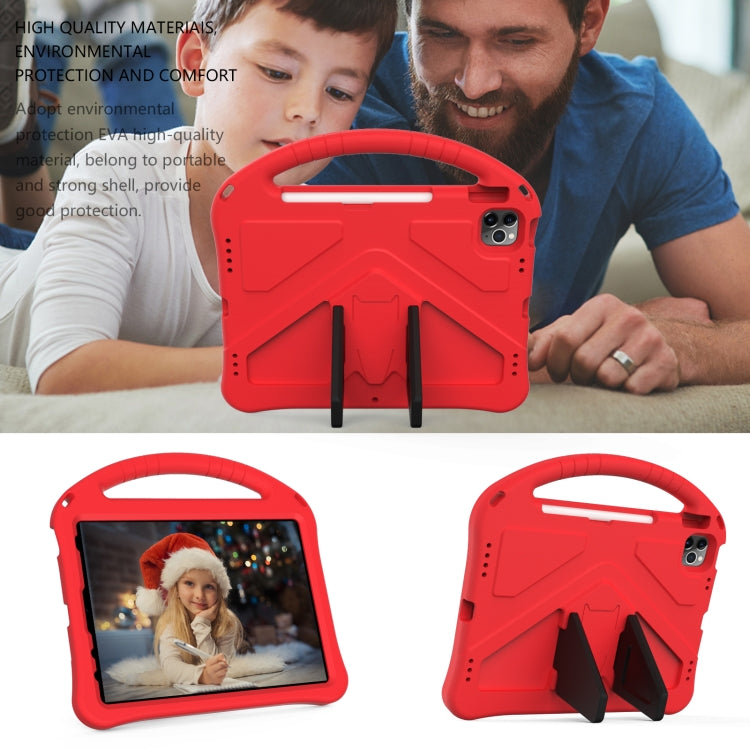 For iPad Air 11 2024 EVA Shockproof Tablet Case with Holder(Red) - iPad Air 11 2024 Cases by PMC Jewellery | Online Shopping South Africa | PMC Jewellery | Buy Now Pay Later Mobicred