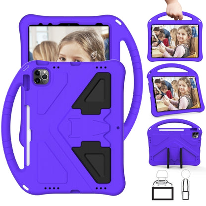 For iPad Pro 11 2024 EVA Shockproof Tablet Case with Holder(Purple) - iPad Pro 11 2024 Cases by PMC Jewellery | Online Shopping South Africa | PMC Jewellery | Buy Now Pay Later Mobicred