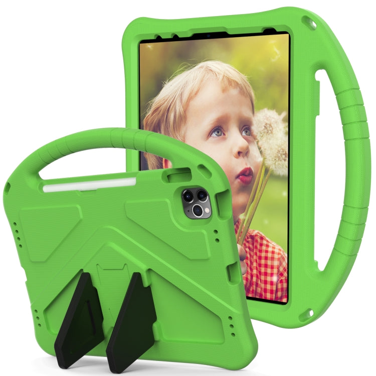 For iPad Pro 11 2024 EVA Shockproof Tablet Case with Holder(Green) - iPad Pro 11 2024 Cases by PMC Jewellery | Online Shopping South Africa | PMC Jewellery | Buy Now Pay Later Mobicred