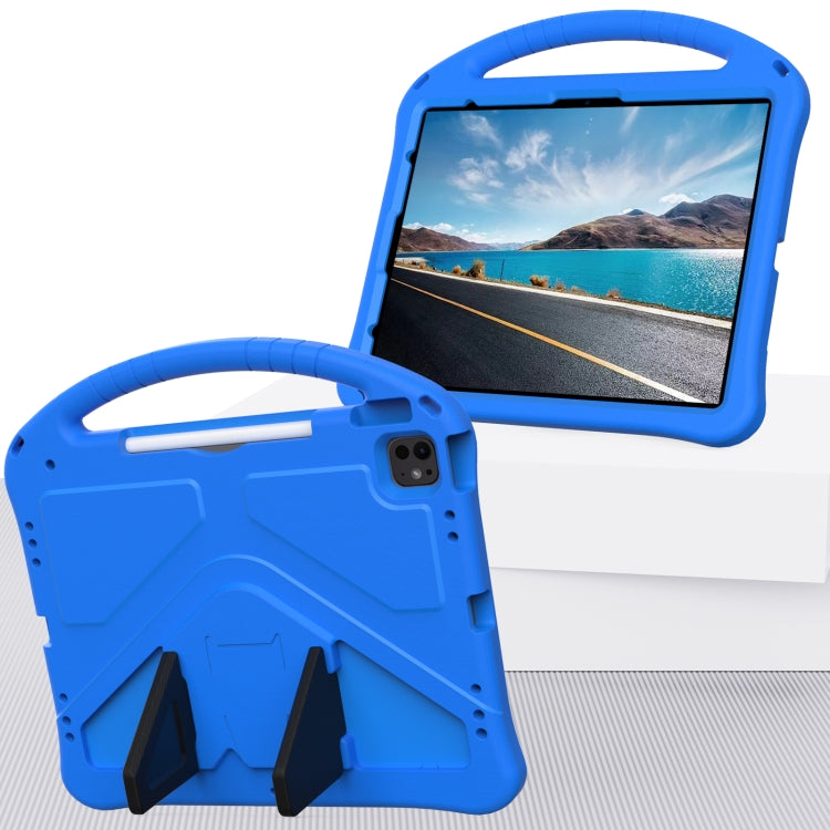 For iPad Air 13 2024 EVA Shockproof Tablet Case with Holder(Blue) - iPad Air 13 2024 Cases by PMC Jewellery | Online Shopping South Africa | PMC Jewellery | Buy Now Pay Later Mobicred