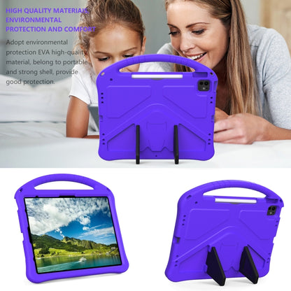 For iPad Air 13 2024 EVA Shockproof Tablet Case with Holder(Purple) - iPad Air 13 2024 Cases by PMC Jewellery | Online Shopping South Africa | PMC Jewellery | Buy Now Pay Later Mobicred