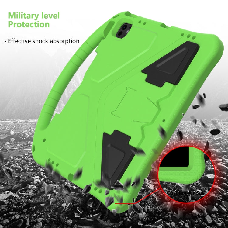 For iPad Air 13 2024 EVA Shockproof Tablet Case with Holder(Green) - iPad Air 13 2024 Cases by PMC Jewellery | Online Shopping South Africa | PMC Jewellery | Buy Now Pay Later Mobicred