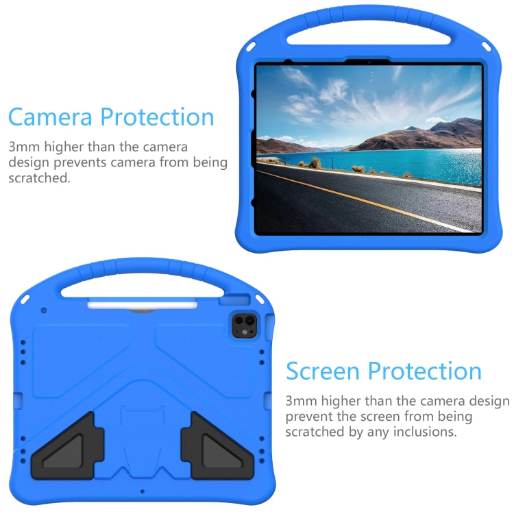 For iPad Pro 13 2024 EVA Shockproof Tablet Case with Holder(Blue) - iPad Pro 13 2024 Cases by PMC Jewellery | Online Shopping South Africa | PMC Jewellery | Buy Now Pay Later Mobicred