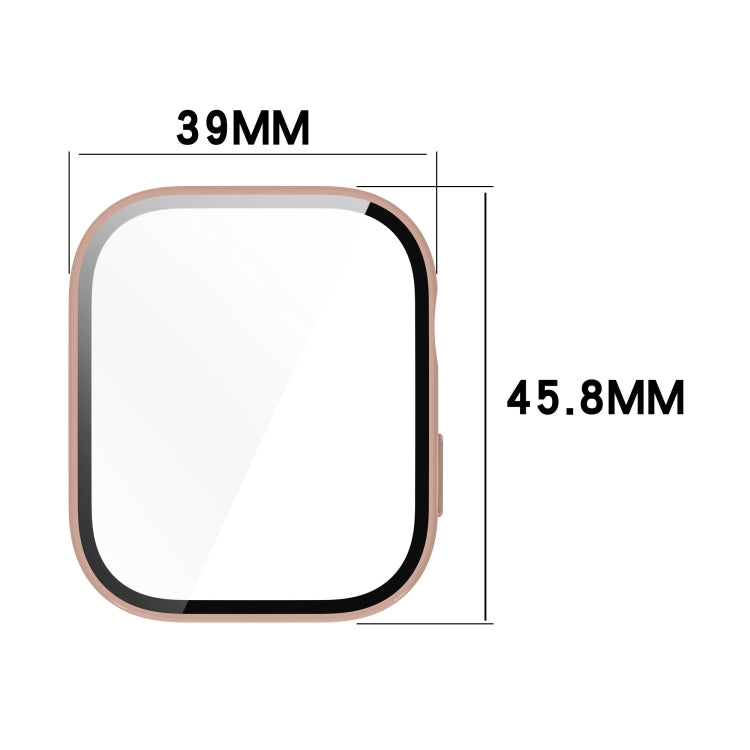 For Huawei Watch Fit 3 PC + Tempered Film Integrated Watch Protective Case(Black) - Watch Cases by PMC TechLife | Online Shopping South Africa | PMC TechLife | Buy Now Pay Later Mobicred