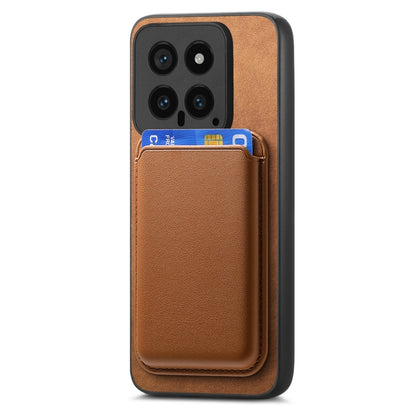 For Xiaomi Redmi K70 / K70 Pro 5G Retro Magsafe Card Bag PU Back Cover Phone Case(Brown) - K70 Pro Cases by PMC Jewellery | Online Shopping South Africa | PMC Jewellery | Buy Now Pay Later Mobicred