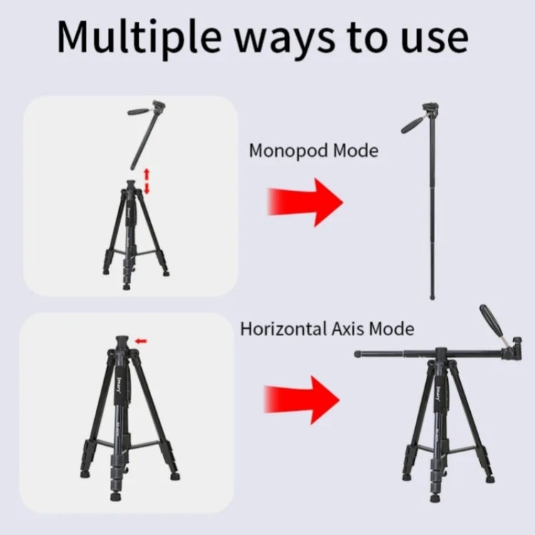 JMARY KP-2274 5-section Adjustable Monopod Multi-function Outdoor Photography Tripod - free shipping - PMC TechLife - Order now!