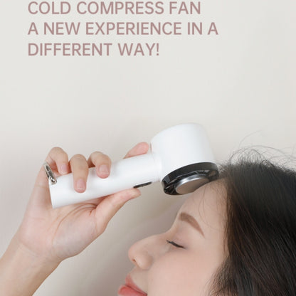 WX-625 Cold Compress Function Portable Mini Summer Fan Handheld Cooling Fan(White) - Electric Fans by PMC Jewellery | Online Shopping South Africa | PMC Jewellery | Buy Now Pay Later Mobicred