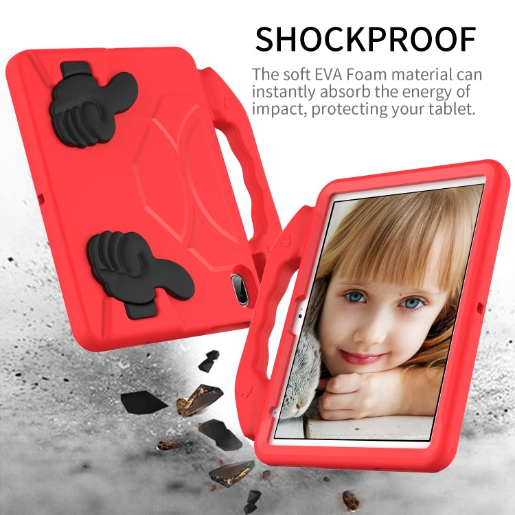 For iPad Air 11 2024 Children EVA Shockproof Tablet Case with Thumb Bracket(Red) - iPad Air 11 2024 Cases by PMC Jewellery | Online Shopping South Africa | PMC Jewellery | Buy Now Pay Later Mobicred