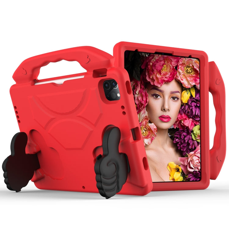For iPad Pro 11 2024 Children EVA Shockproof Tablet Case with Thumb Bracket(Red) - iPad Pro 11 2024 Cases by PMC TechLife | Online Shopping South Africa | PMC TechLife | Buy Now Pay Later Mobicred