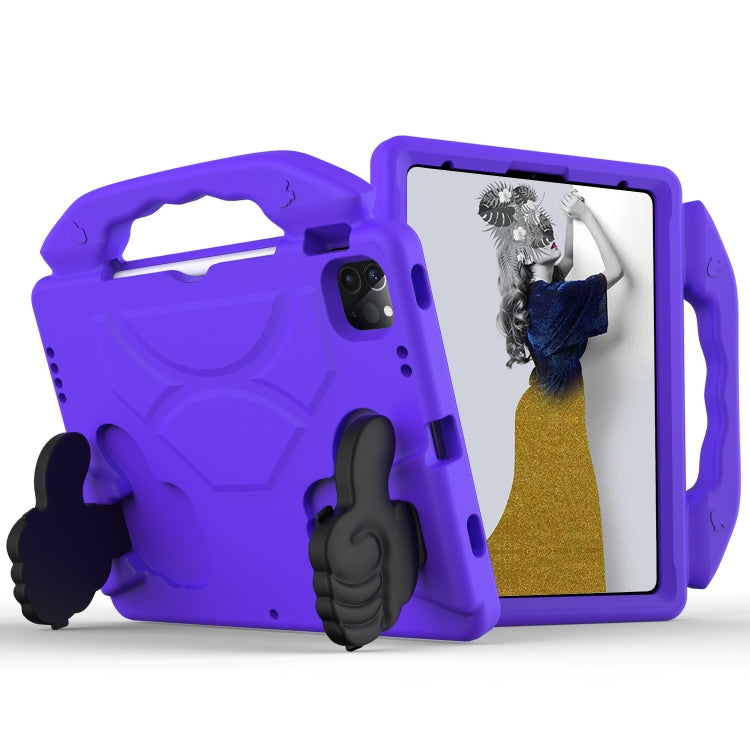 For iPad Pro 11 2024 Children EVA Shockproof Tablet Case with Thumb Bracket(Purple) - iPad Pro 11 2024 Cases by PMC Jewellery | Online Shopping South Africa | PMC Jewellery | Buy Now Pay Later Mobicred