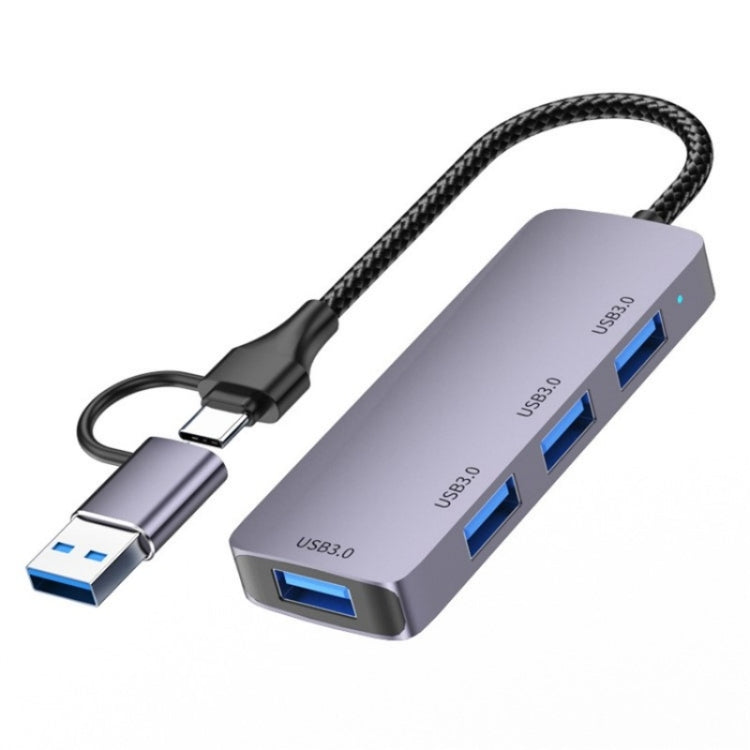 T203 USB + Type-C 3.0 Converter Hub 5Gbps USB 3.0 Data Transfer Adapter for Laptop / Tablet PC - USB 3.0 HUB by PMC Jewellery | Online Shopping South Africa | PMC Jewellery | Buy Now Pay Later Mobicred