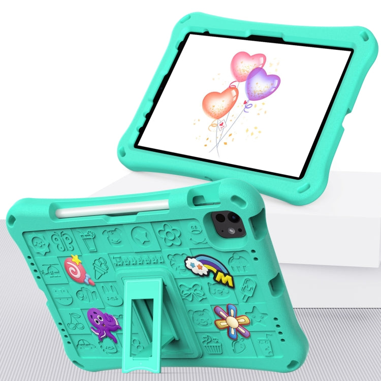 For iPad Air 11 2025 / 2024 Hi Baby EVA Full Body Tablet Case with Strap(Mint Green) - iPad Air 11 2025 / 2024 Cases by PMC Jewellery | Online Shopping South Africa | PMC Jewellery | Buy Now Pay Later Mobicred