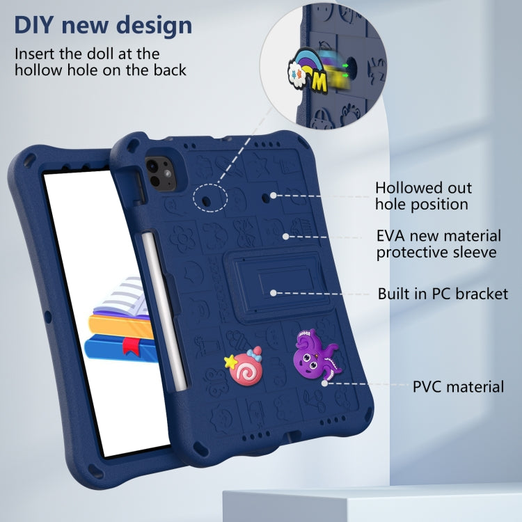 For iPad Air 11 2025 / 2024 Hi Baby EVA Full Body Tablet Case with Strap(Navy Blue) - iPad Air 11 2025 / 2024 Cases by PMC Jewellery | Online Shopping South Africa | PMC Jewellery | Buy Now Pay Later Mobicred