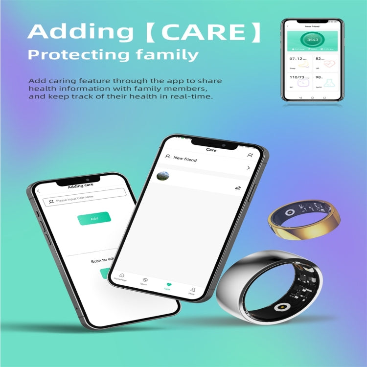 R09M SIZE 20 Smart Ring, Support Health Monitoring / Care For Families(Silver) - Smart Rings / Smart Telephones by PMC TechLife | Online Shopping South Africa | PMC TechLife | Buy Now Pay Later Mobicred