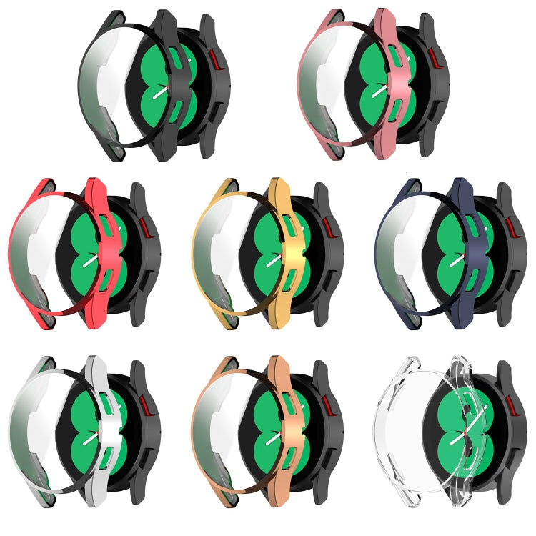 For Samsung Galaxy Watch FE 40mm Full Coverage TPU Electroplated Watch Protective Case(Pink) - Watch Cases by PMC TechLife | Online Shopping South Africa | PMC TechLife | Buy Now Pay Later Mobicred