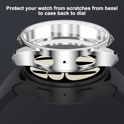 For Samsung Galaxy Watch Ultra 47mm Hollow Out TPU Electroplated Watch Protective Case(Silver) - Watch Cases by PMC Jewellery | Online Shopping South Africa | PMC Jewellery | Buy Now Pay Later Mobicred