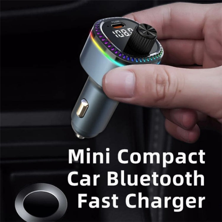 C58 Car MP3 Music Player Type-C + USB Car Charger Bluetooth Adapter FM Transmitter - Car Charger by PMC Jewellery | Online Shopping South Africa | PMC Jewellery | Buy Now Pay Later Mobicred