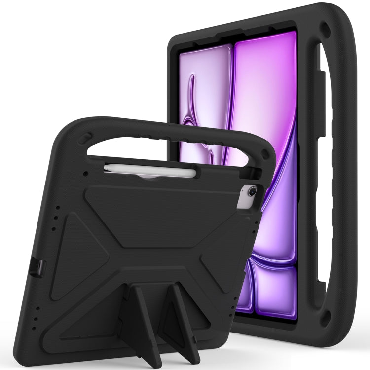 For iPad Pro 13 2024 Handle EVA Shockproof Tablet Case with Holder(Black) - iPad Pro 13 2024 Cases by PMC TechLife | Online Shopping South Africa | PMC TechLife | Buy Now Pay Later Mobicred