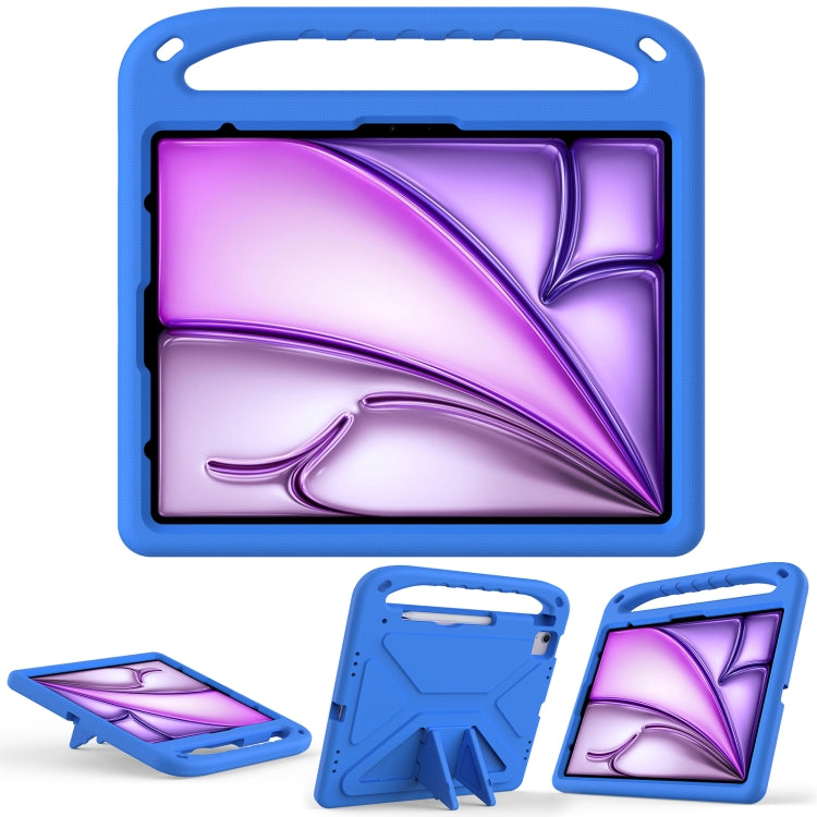 For iPad Pro 13 2024 Handle EVA Shockproof Tablet Case with Holder(Blue) - iPad Pro 13 2024 Cases by PMC TechLife | Online Shopping South Africa | PMC TechLife | Buy Now Pay Later Mobicred