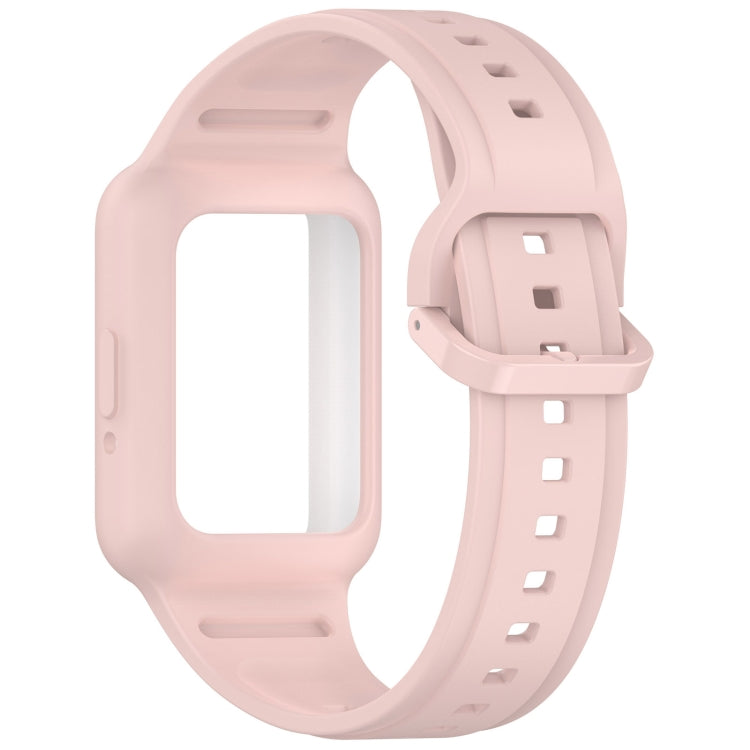 For Samsung Galaxy Fit3 Two Color Frame Integrated Silicone Watch Band(Light Pink) - free shipping - PMc TechLife - Order now!