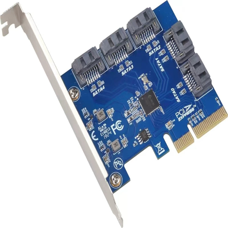 PCIE 3.0-4X to 5 x SATA Controller Card - Add-on Cards by PMC Jewellery | Online Shopping South Africa | PMC Jewellery | Buy Now Pay Later Mobicred