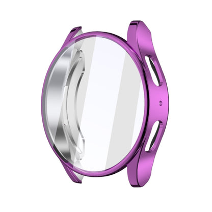 For Samsun Galaxy Watch 7 44mm Full Coverage TPU Electroplated Watch Protective Case(Purple) - Watch Cases by PMC Jewellery | Online Shopping South Africa | PMC Jewellery | Buy Now Pay Later Mobicred