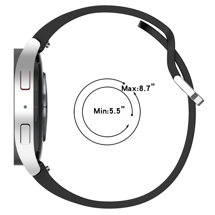 For Samsung Galaxy Watch 6 44mm Solid Color Silver Buckle Quick Release Silicone Watch Band(Green) - free shipping - PMC TechLife - Order now!